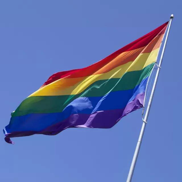 Bandeira do arco-íris gay de Castro